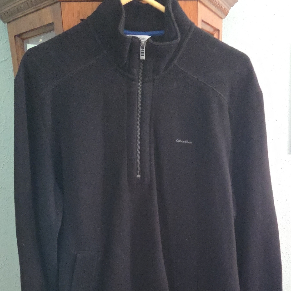 Calvin Klein Black Half-Zip Sweater